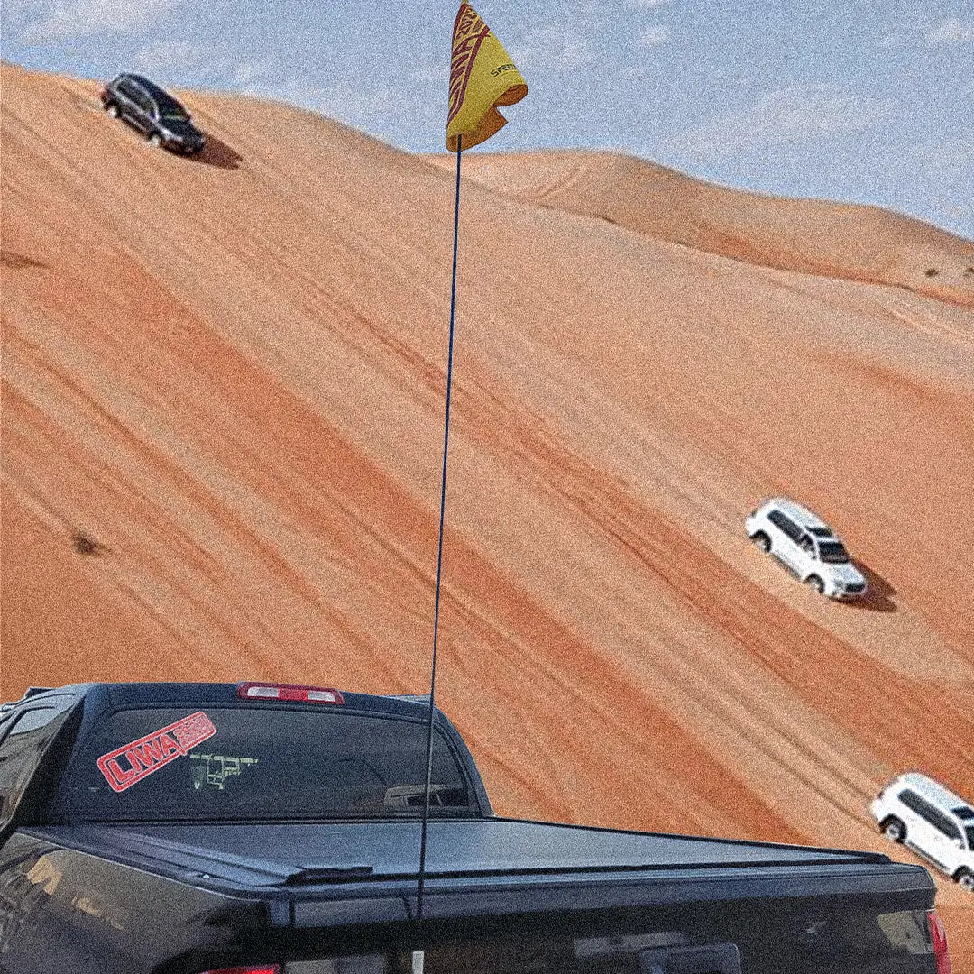 SpeedyBee Off-Road Flag (LIWA 2024 festival edition) with SpeedyBee Suction Mount