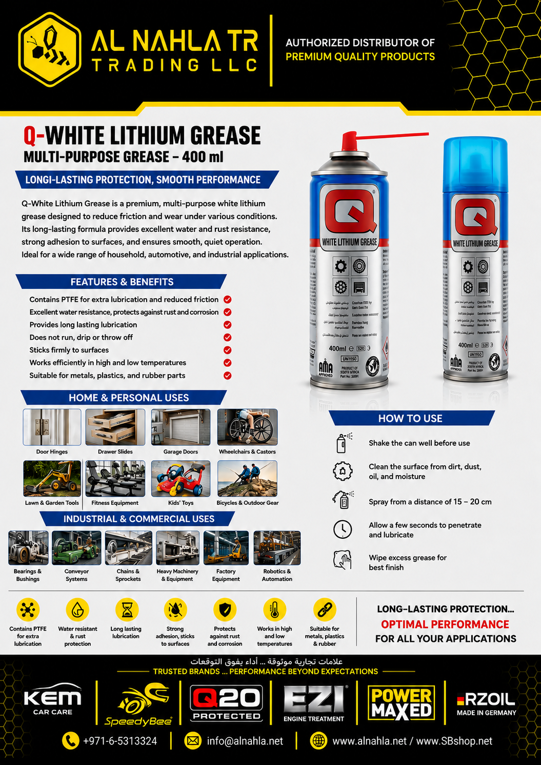 Q-White Lithium Grease 400 ml
