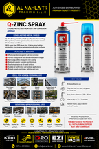 Q-Zinc Spray 400ml – Zinc-Rich Anti-Rust Metal Coating