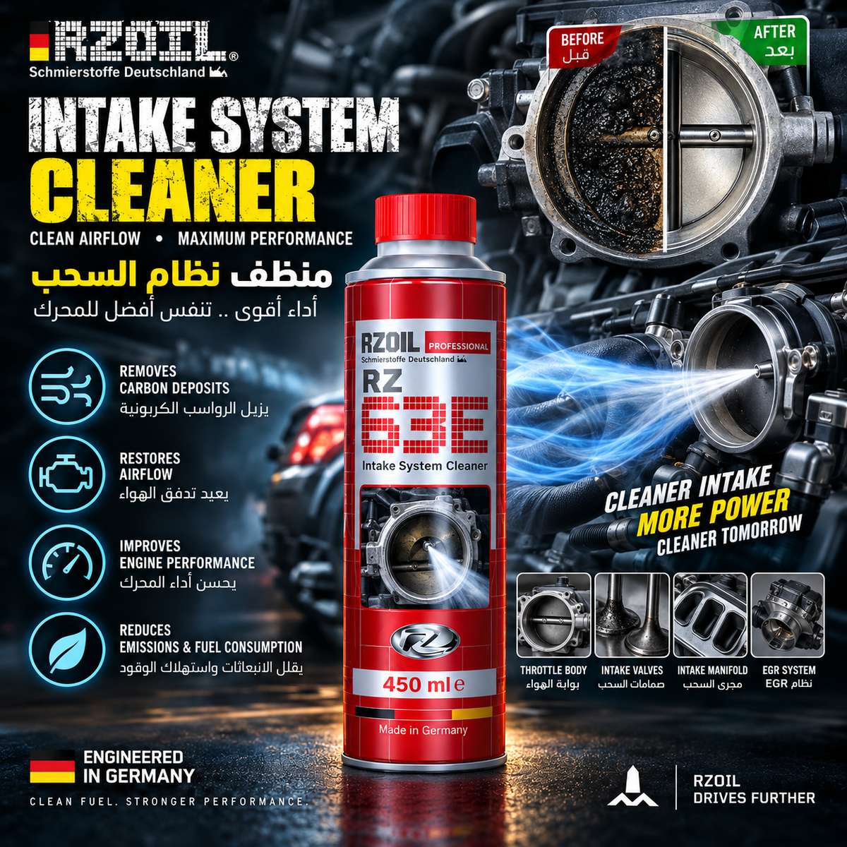 RZ63E Intake System Cleaner 450 ml