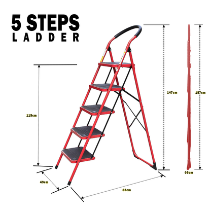 SPEEDY BEE: Ladder Foldable 4/5/6 Steps