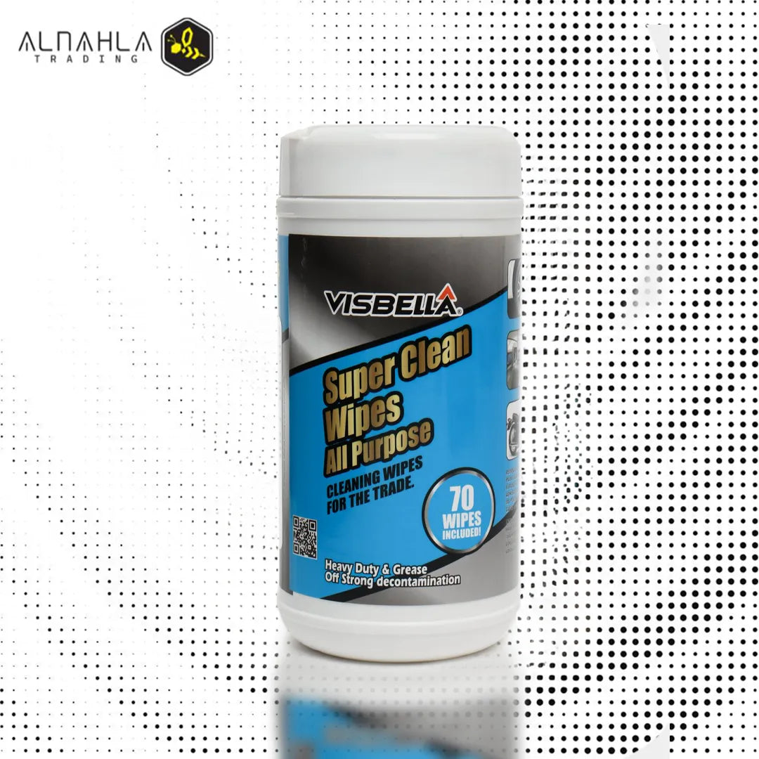 VISBELLA- SUPER CLEAN WIPES ALL PURPOSE- 70 pcs